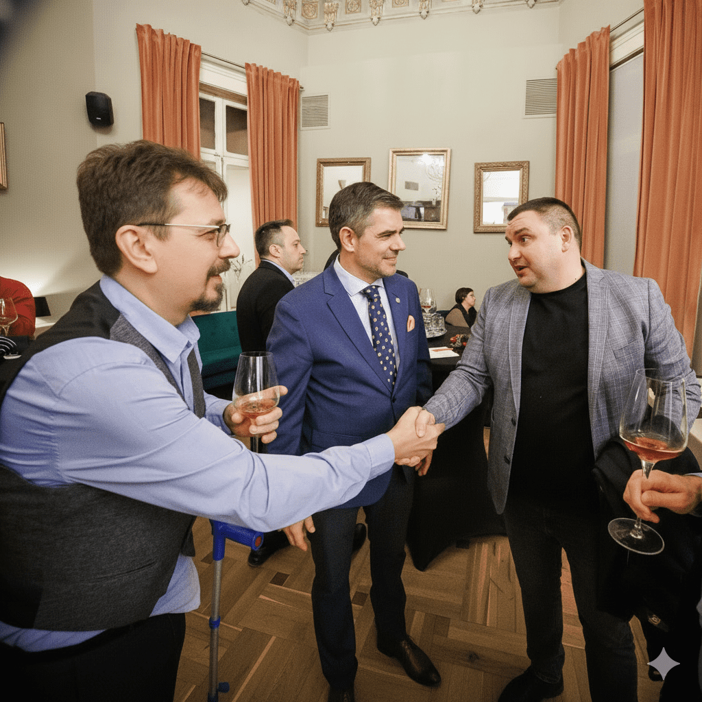 Contacto con grandes superficies en evento de vinos